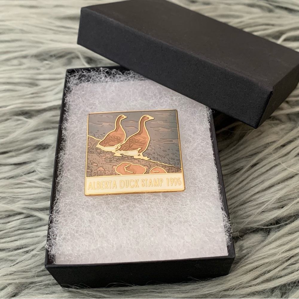 Vintage 1995 Alberta Duck Stamp Pin